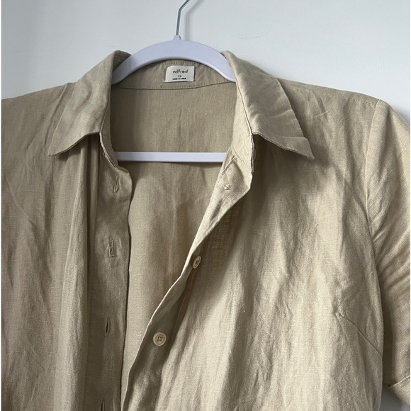 Aritzia Wilfred Eleta Dress Olive Beige - Picture 4 of 5